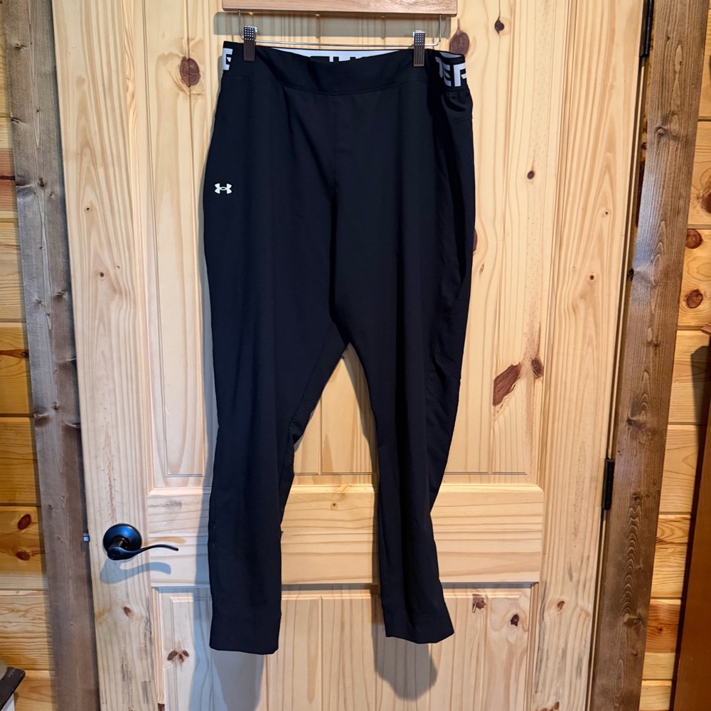 Under Armour Black‎ Track Pants with Logo Women’s Size Large